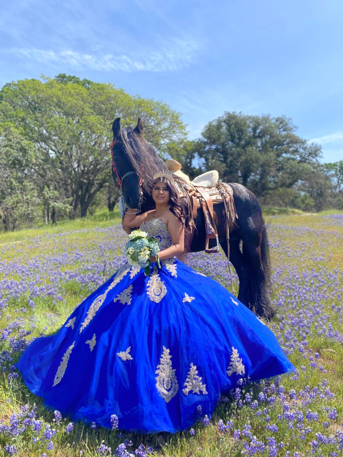 Sesion fotografica a caballo para quinceanera